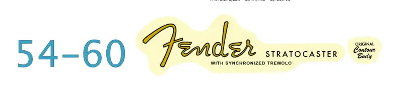 Fender Stratocaster Headstock Decal Logo Waterslide Years 1954-1963