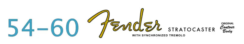 Fender Stratocaster Headstock Decal Logo Waterslide Years 1954-1963