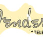 Fender Telecaster 50's 60'S Relic Guitar Headstock Decal Logo Waterslide