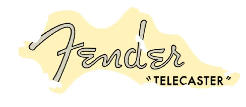 Fender Telecaster 50's 60'S Relic Guitar Headstock Decal Logo Waterslide