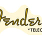 Fender Telecaster 50's 60'S Relic Guitar Headstock Decal Logo Waterslide