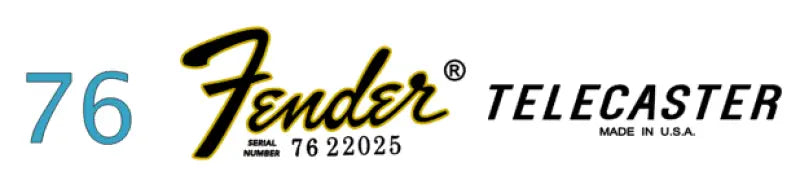 Fender Telecaster Guitar Headstock Decal Logo Waterslide Years 1968-1979