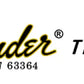 Fender Telecaster Guitar Headstock Decal Logo Waterslide Years 1968-1979