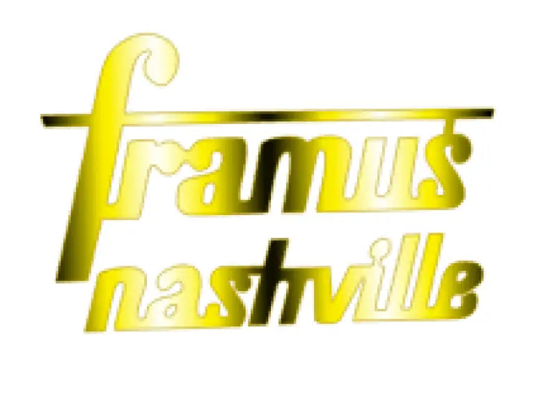 Framus Nashville Headstock or Banjo Body Decal Logo Metallic Vinyl or Foil