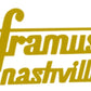 Framus Nashville Headstock or Banjo Body Decal Logo Metallic Vinyl or Foil