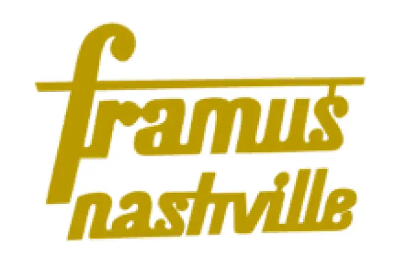 Framus Nashville Headstock or Banjo Body Decal Logo Metallic Vinyl or Foil