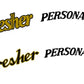 Fresher Personal Bass Guitar Headstock Decal Logo Waterslide