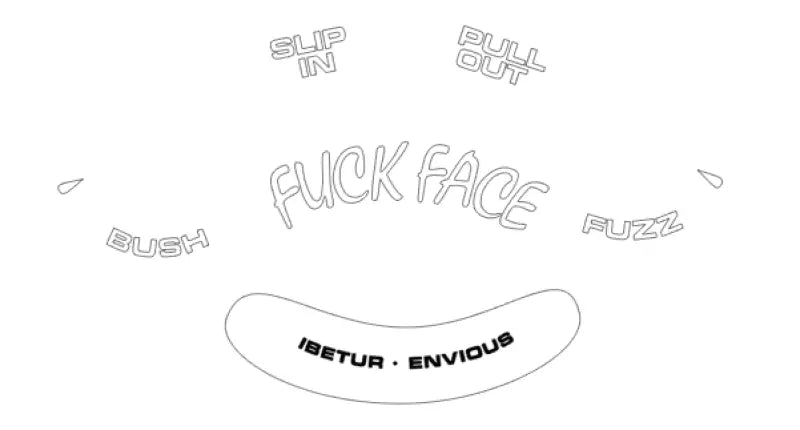 FUZZ FACE Parody Fuck Face Guitar Pedal Decal Set Vinyl Peel & Stick Or Waterslide