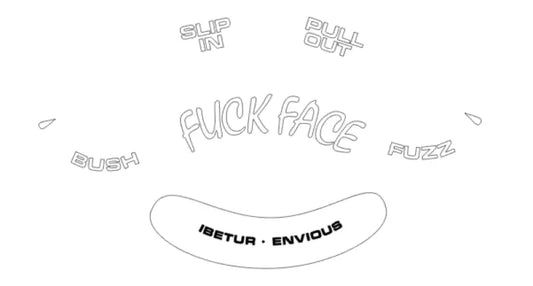 FUZZ FACE Parody Fuck Face Guitar Pedal Decal Set Vinyl Peel