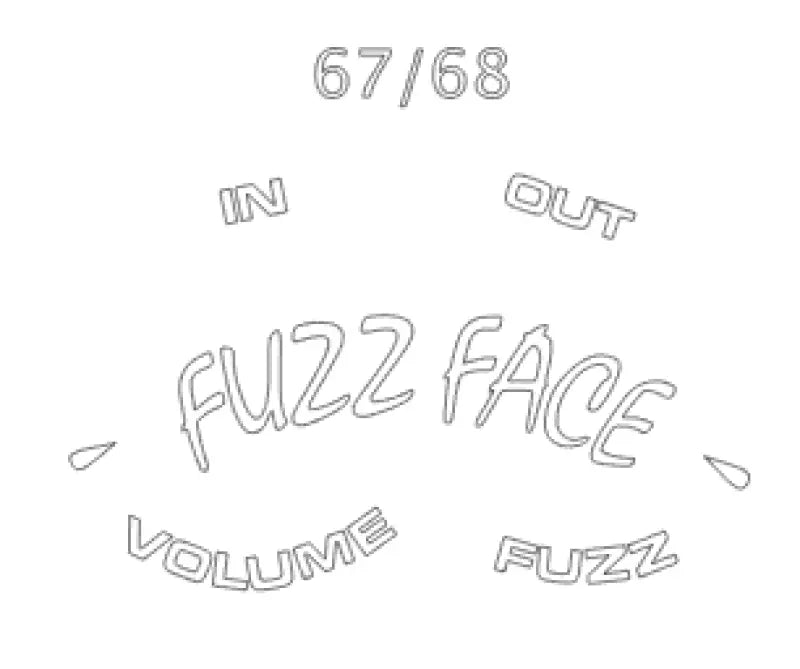 Fuzz Face Restoration Package 10 FF Decals And 10 Smiles Any Year Or Color Waterslide or Vinyl Peel & Stick