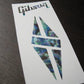 Gibson Les Paul Custom Guitar Headstock Decal Logo Abalone