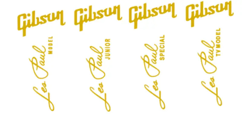 Gibson Les Paul Model Junior Special TV Model Guitar Headstock Decal Logo Vinyl or Foil - Guitar-Restore