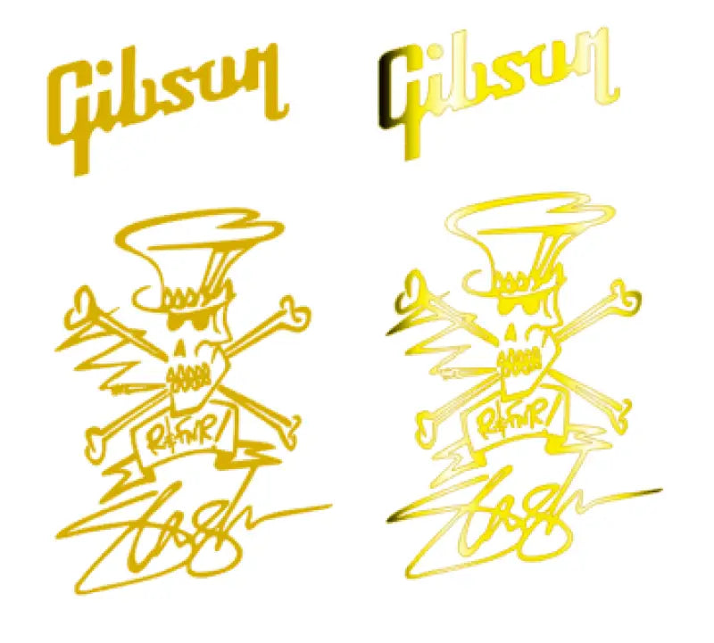 Gibson Les Paul Slash Model Guitar Headstock Decal Logo Vinyl or Foil - Guitar-Restore