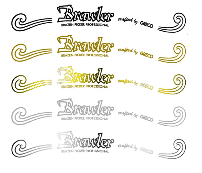 Greco Brawler Guitar Headstock Decal Logo Waterslide Vinyl