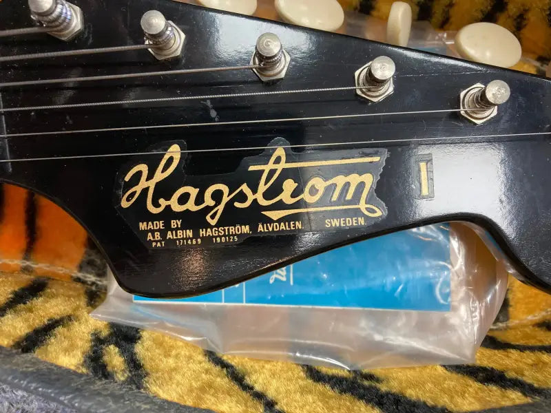 Hagstrom I II Or III Guitar Headstock Decal Logo Gold