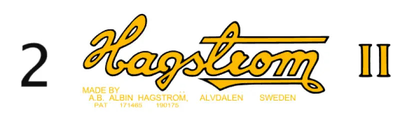 Hagstrom I II Or III Guitar Headstock Decal Logo Waterslide