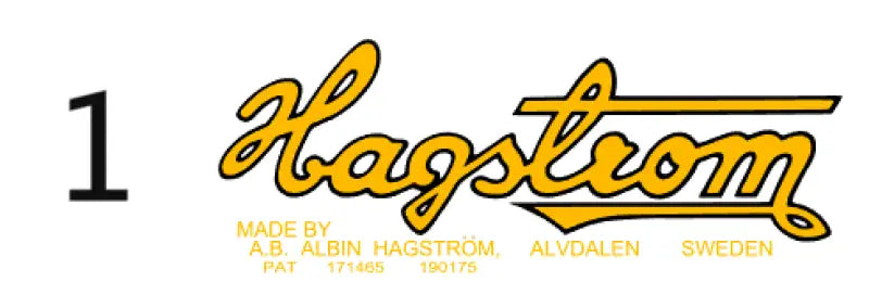 Hagstrom I II Or III Guitar Headstock Decal Logo Waterslide