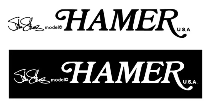 Hamer USA Steve Stevens Signature Guitar Headstock Decal Logo Waterslide