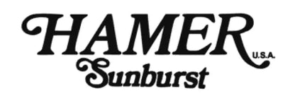 Hamer USA Sunburst Guitar Headstock Decal Logo Waterslide