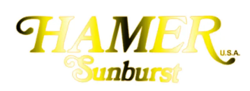 Hamer USA Sunburst Guitar Headstock Decal Logo Waterslide -