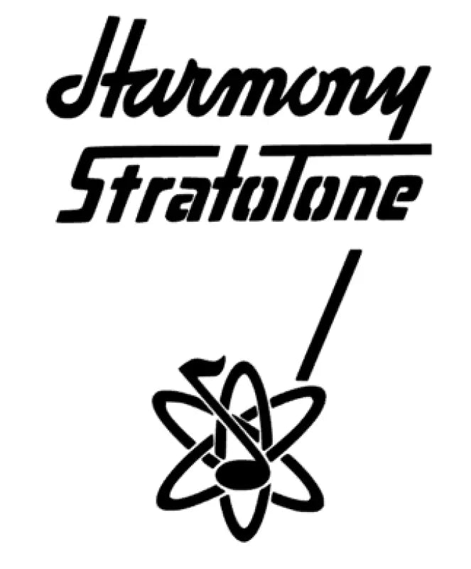 Harmony Stratotone Guitar headstock Decal Logo Waterslide or Vinyl Peel & Stick All Years - Guitar-Restore