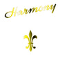 Harmony H75 H77 Guitar headstock Decal Logo Waterslide Vinyl