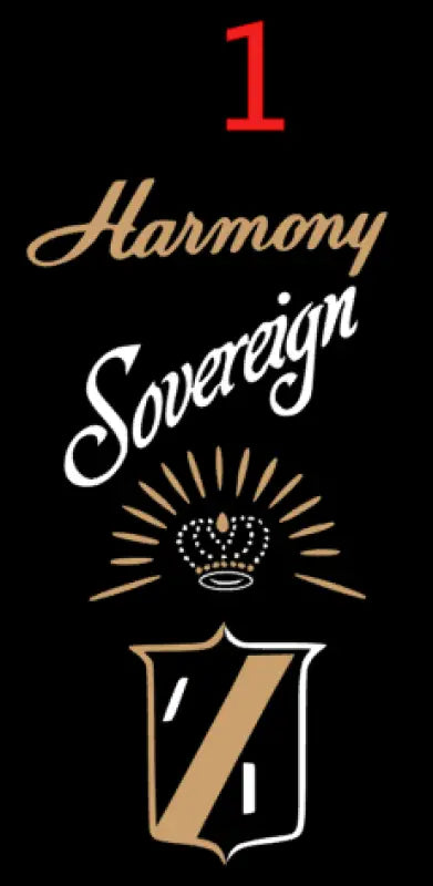 Harmony Sovereign Guitar headstock Decal Logo waterslide or Vinyl Peel & Stick All Years - Guitar-Restore