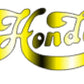 Hondo Lawsuit Era Fancy Script Headstock Decal Logo - Gold