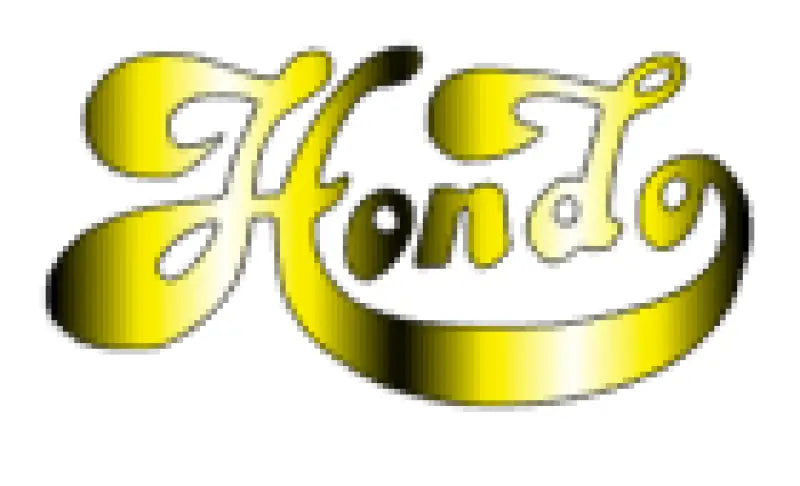 Hondo Lawsuit Era Fancy Script Headstock Decal Logo - Gold