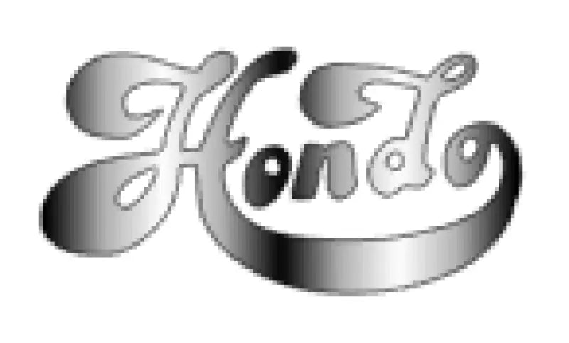 Hondo Lawsuit Era Fancy Script Headstock Decal Logo - Silver