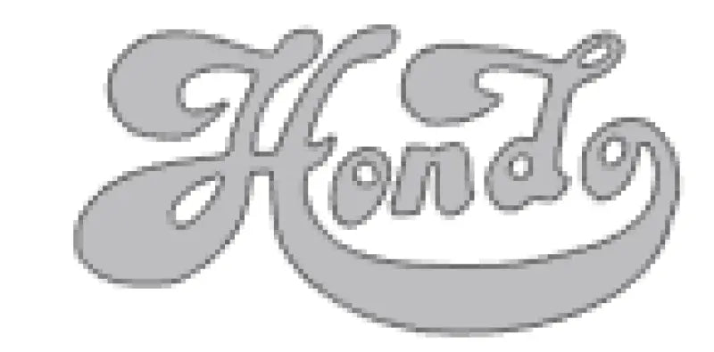 Hondo Lawsuit Era Fancy Script Headstock Decal Logo - Silver