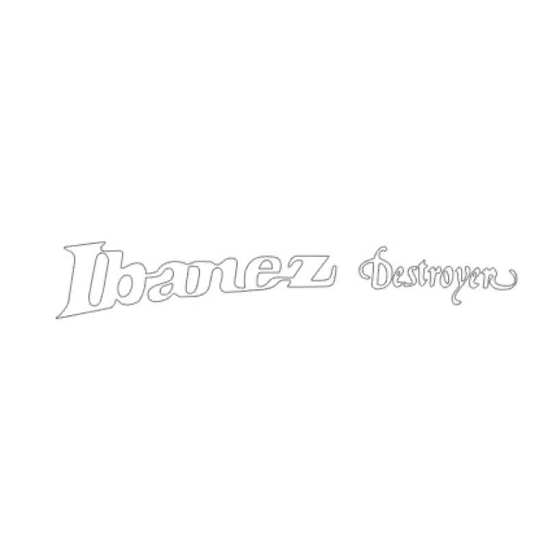 Ibanez Destroyer & Destroyer II Repro Headstock Logo Decal Waterslide or Vinyl Peel & Stick - Guitar-Restore