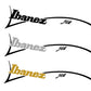 Ibanez JEM 6 String Headstock Logo Decal Vinyl & Foil 2 Color - Guitar-Restore