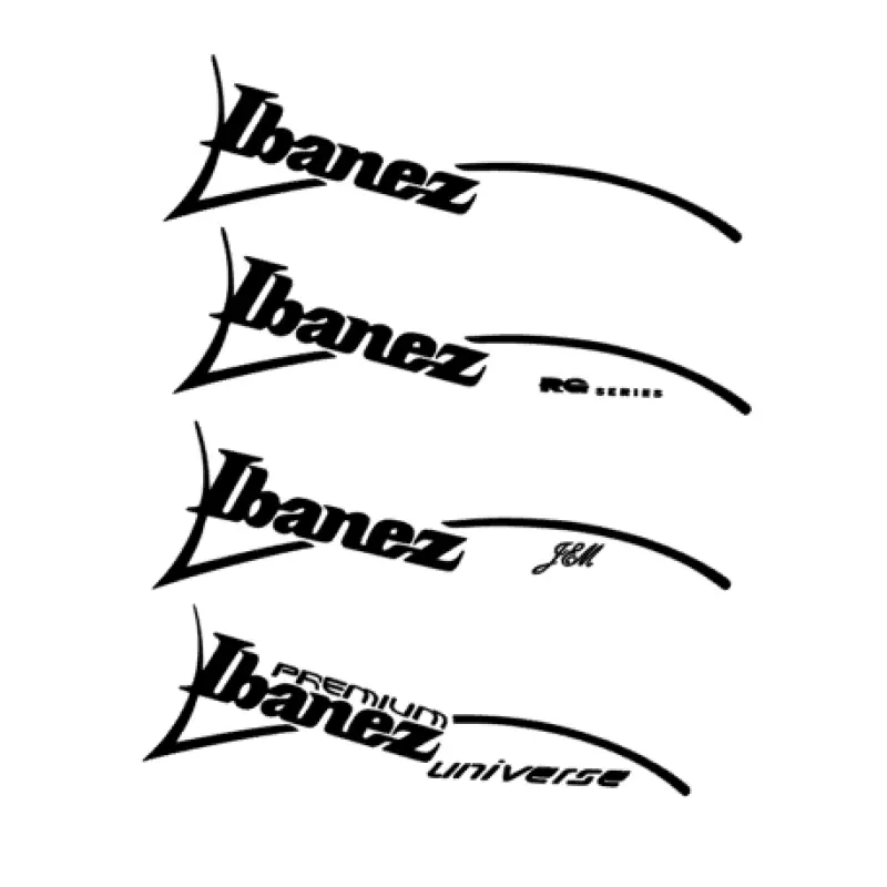 Ibanez JEM Repro Headstock Decal Logo Waterslide or Foil Peel & Stick - Guitar-Restore