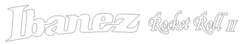 Ibanez Rocket Roll II Guitar Headstock Logo Decal