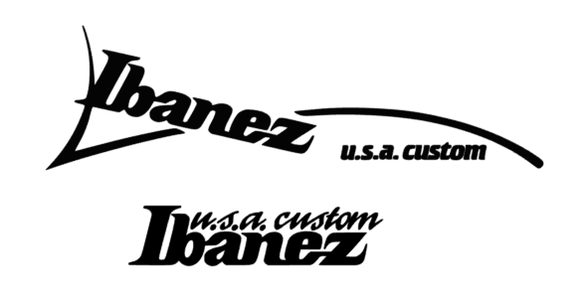 Ibanez USA Custom Repro Headstock Decal Logo Vinyl or Foil