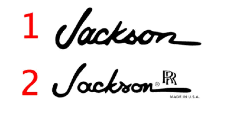 Jackson headstock decal logo randy rhoads