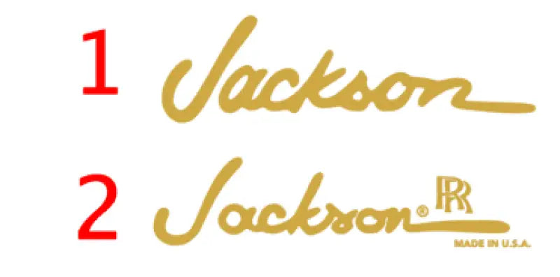 Jackson Guitar Headstock Decals Randy Rhoads Waterslide