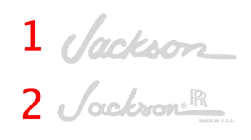 Jackson Guitar Headstock Decals Randy Rhoads Waterslide