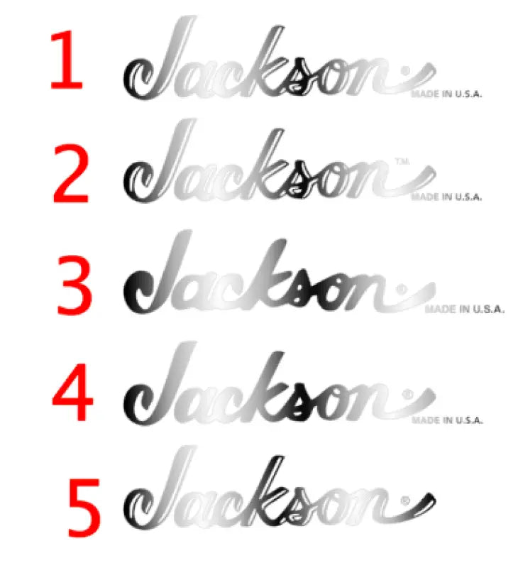 Jackson Inlay Sticker guitar-restore.net - Jackson Guitar Headstock Decals U.S.A. & Japan ...