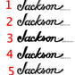 Jackson Guitar Headstock Decals U.S.A. & Japan Models