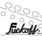 Jackson Parody Guitar Headstock Decal Jackass, Fucker, Fuckoff, Junk, Jackedson, Crackhead, Killer, Stinker Waterslide