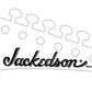 Jackson Parody Guitar Headstock Decal Jackass, Fucker, Fuckoff, Junk, Jackedson, Crackhead, Killer, Stinker Waterslide