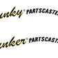 Junker or Junky Partscaster Fender Parody Guitar Headstock Decal Logo Waterslide