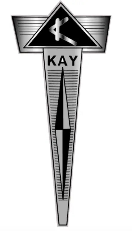 Kay N1 Guitar Color Over HeavySilver Foil Badge Decal Logo - Guitar-Restore