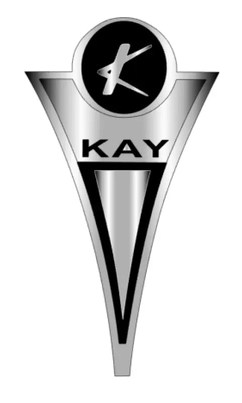 Kay N5 Guitar Color Over Heavy Silver Foil Badge Decal Logo