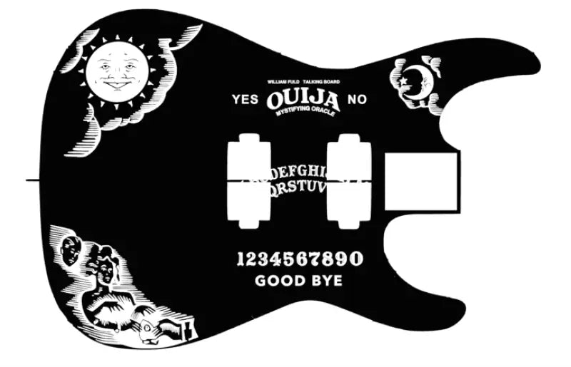 Kirk Hammett Ouija Decal Guitar Body Graphic Decal Set Black