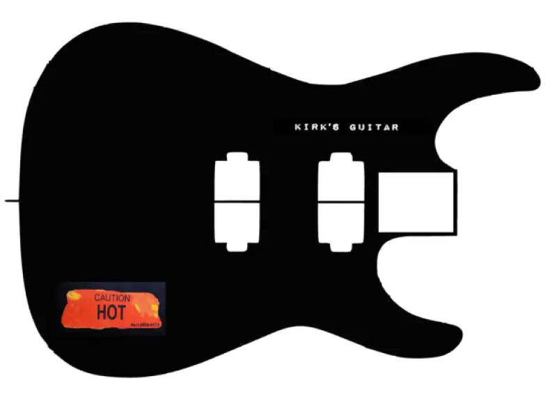 Kirk Hammett Ouija Decal Guitar Body Graphic Decal Set Black