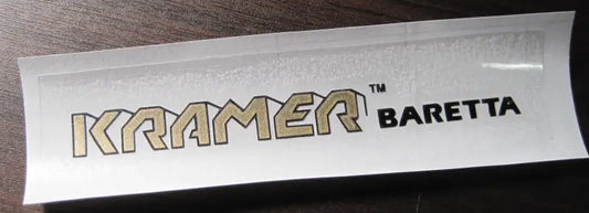 Kramer Baretta Vintage Guitar Headstock Decal Logo Vinyl & Foil