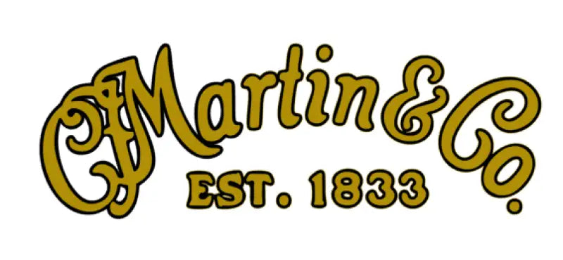 Martin D Guitar Headstock Decal Logo Gold Waterslide